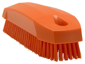 Vikan Hand Brush S / Nailbrush, 5.1", Stiff, Orange