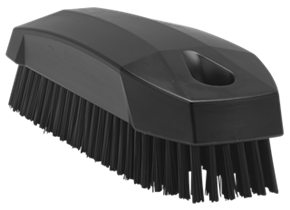Vikan Hand Brush S / Nailbrush, 5.1", Stiff, Black