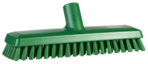 Vikan Deck Scrub, waterfed, 10.6", Extra stiff, Green