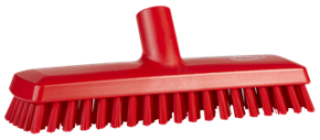 Vikan Deck Scrub, waterfed, 10.6", Extra stiff, Red