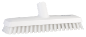 Vikan Deck Scrub, waterfed, 10.6", Extra stiff, White