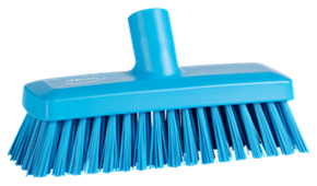 Vikan Compact Wall/Deck Scrub, 8.9" Stiff, Blue