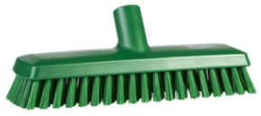 Vikan Deck Scrub, waterfed, 10.6", Medium, Green