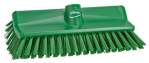 Vikan High-Low Brush, 10.4", Medium, Green