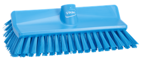 Vikan High-Low Brush, 10.4", Medium, Blue