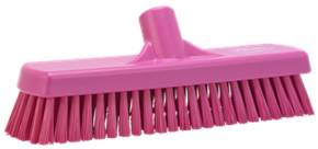 Vikan Wall-/Floor Washing Brush, 12", Stiff, Pink