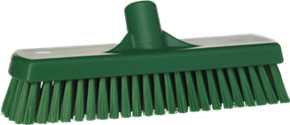 Vikan Wall-/Floor Washing Brush, 12", Stiff, Green