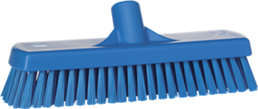 Vikan Wall-/Floor Washing Brush, 12", Stiff, Blue