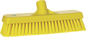 Vikan Wall-/Floor Washing Brush, 12", Stiff, Yellow
