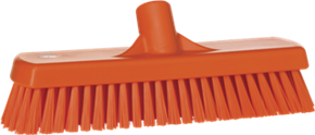 Vikan Wall-/Floor Washing Brush, 12", Stiff, Orange