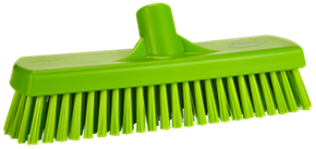 Vikan Wall-/Floor Washing Brush, 12", Stiff, Lime