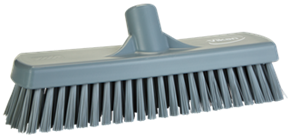 Vikan Wall-/Floor Washing Brush, 12", Stiff, Gray