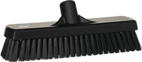 Vikan Wall-/Floor Washing Brush, 12", Stiff, Black
