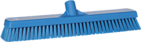 Vikan Wall-/Floor Washing Brush, 18.5", Stiff, Blue