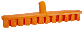 Vikan UST Deck Scrub, 15.7", Stiff, Orange