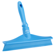 Vikan Ultra Hygiene Table Squeegee w/Mini Handle, 9.6", Blue