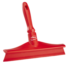 Vikan Ultra Hygiene Table Squeegee w/Mini Handle, 9.6", Red