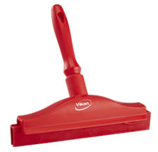 Vikan Hygienic Hand Squeegee with replacement cassette, 9.8", Red